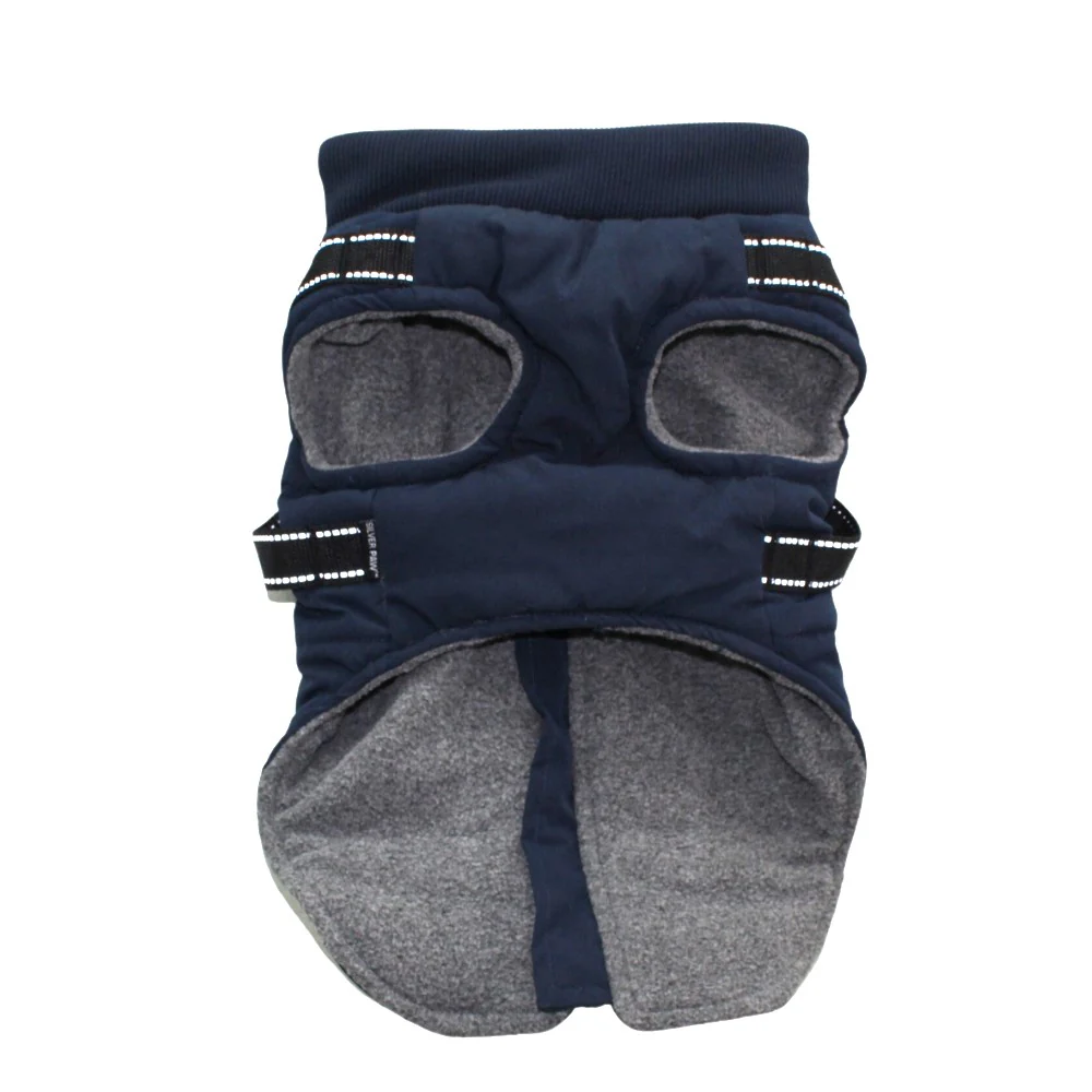 Silver Paw - Veste matelassée pour chien avec harnais intégré - Image 2