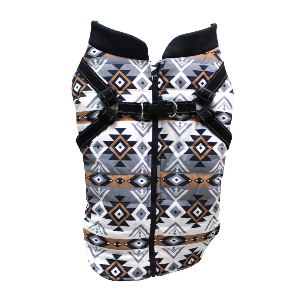 Silver Paw - Veste matelassée pour chien avec harnais intégré - Image 3
