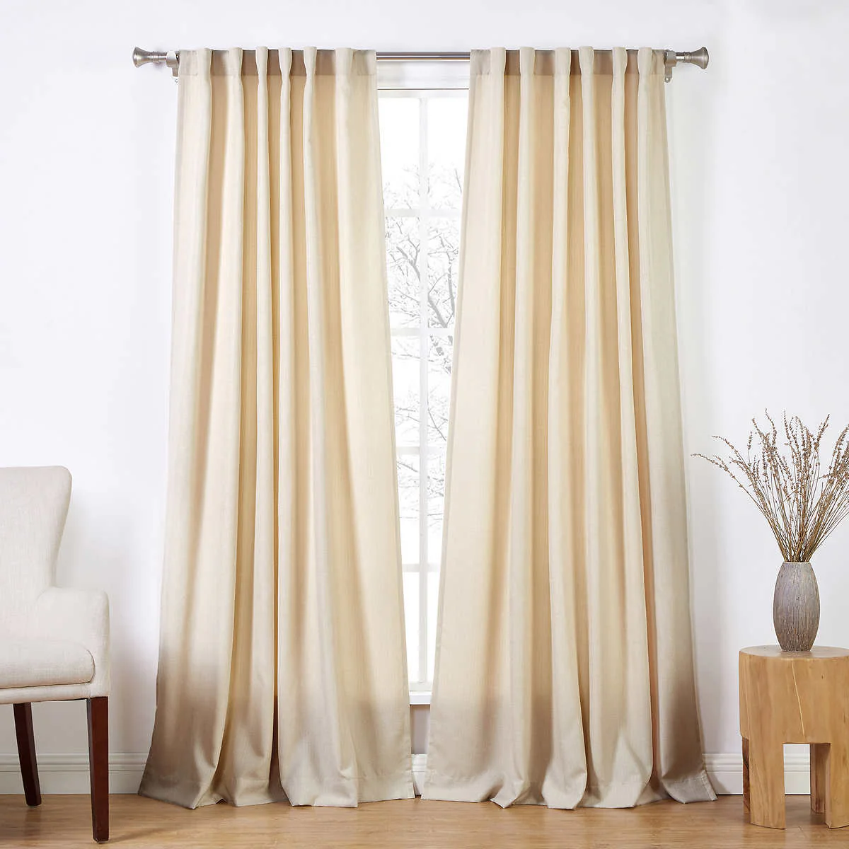 Silk Home Ecologee Turell - Paire de panneaux de fenêtres obscurcissant