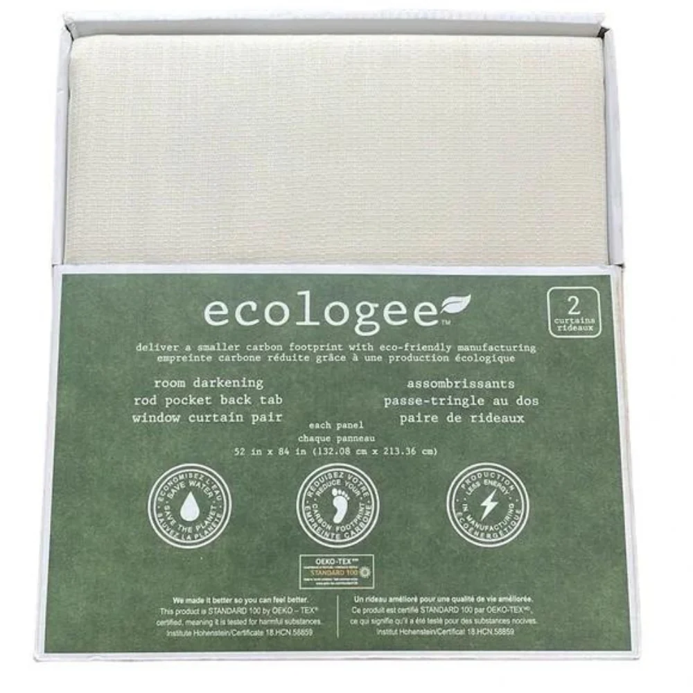 Silk Home Ecologee Turell - Paire de panneaux de fenêtres obscurcissant - Image 5