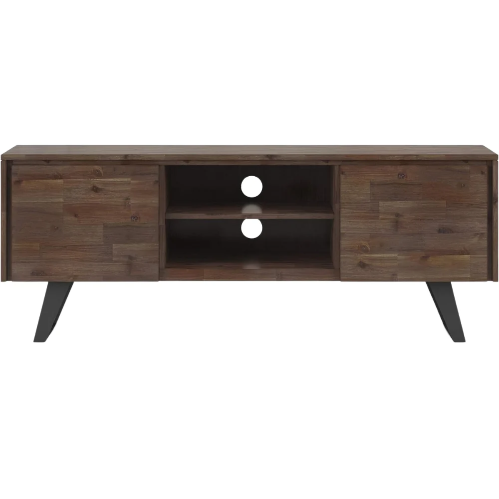 SIMPLIHOME - Lowry Meuble TV industriel moderne en bois d'acacia massif - Image 3