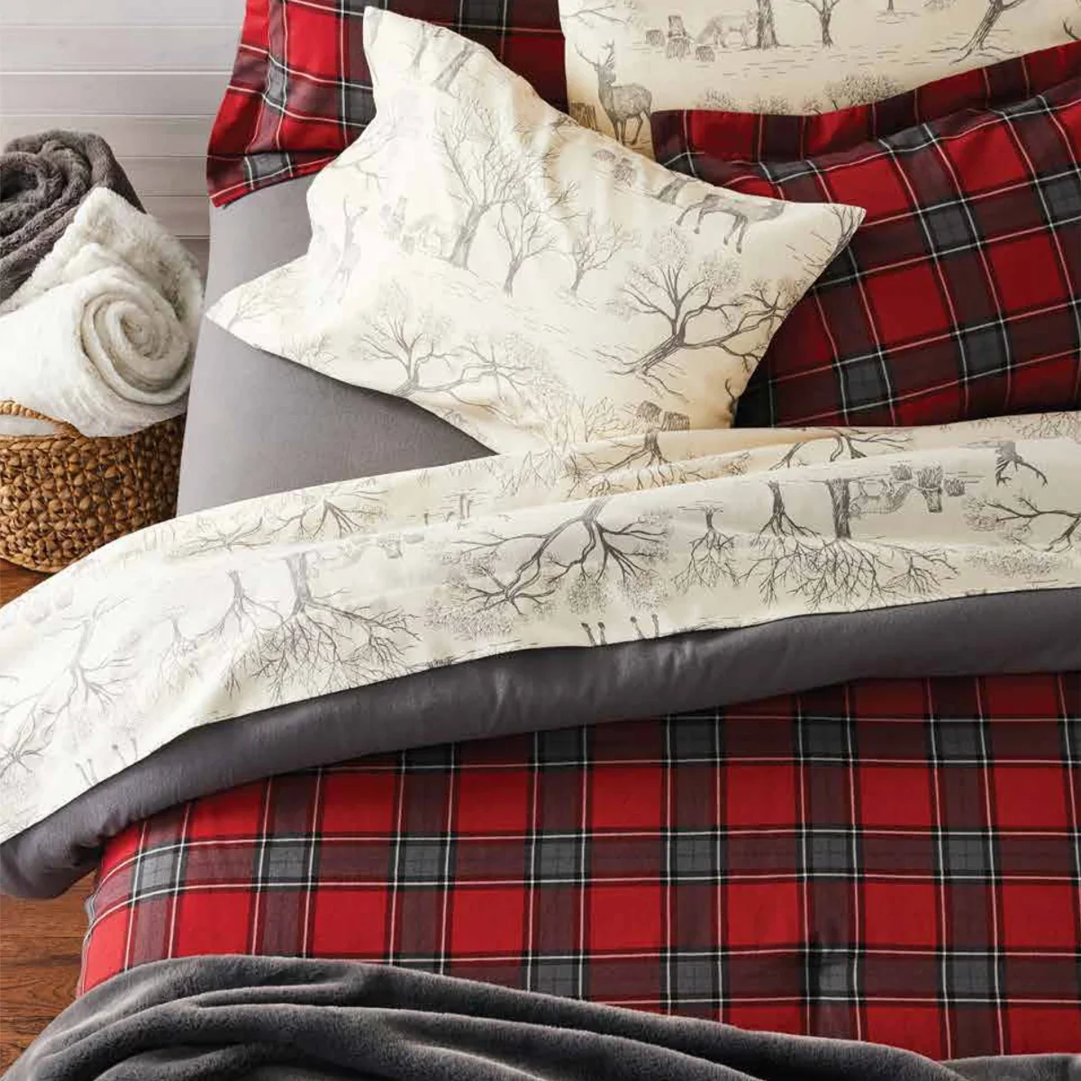 Sleep Comfort - Ensemble couette en flanelle