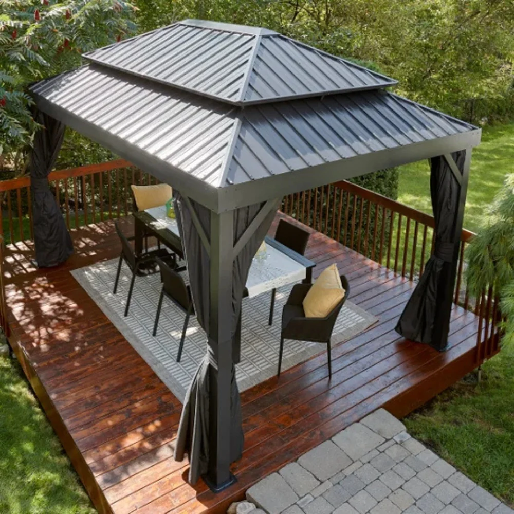 Sojag - Gazebo Alma 10 pi x 14 pi avec moustiquaire et rideaux - Image 3