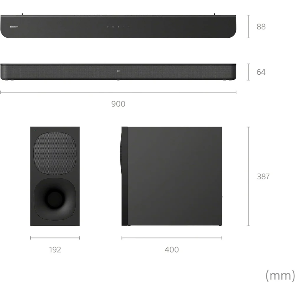 Sony - Barre de son HT-S400, 2,1 - Avec caisson de basses sans fil - Image 6