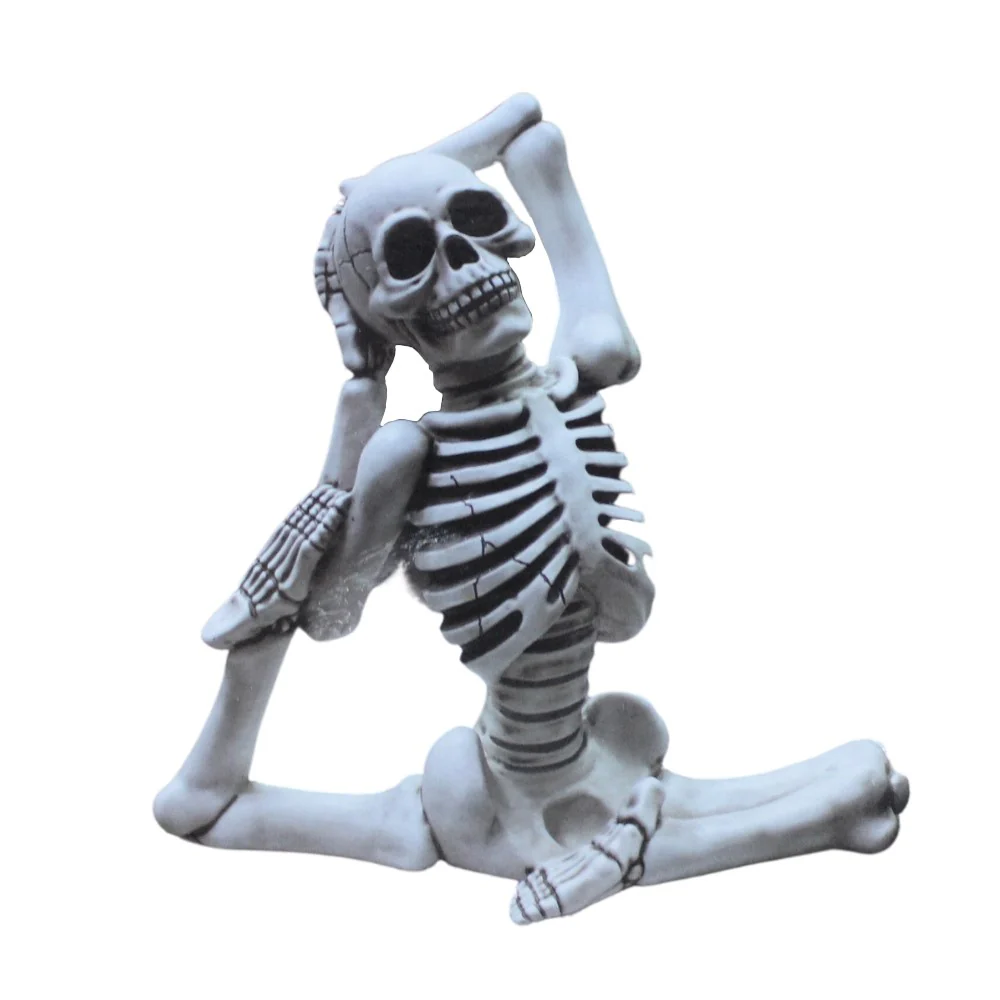 Squelette d'Halloween en position de yoga - Image 4