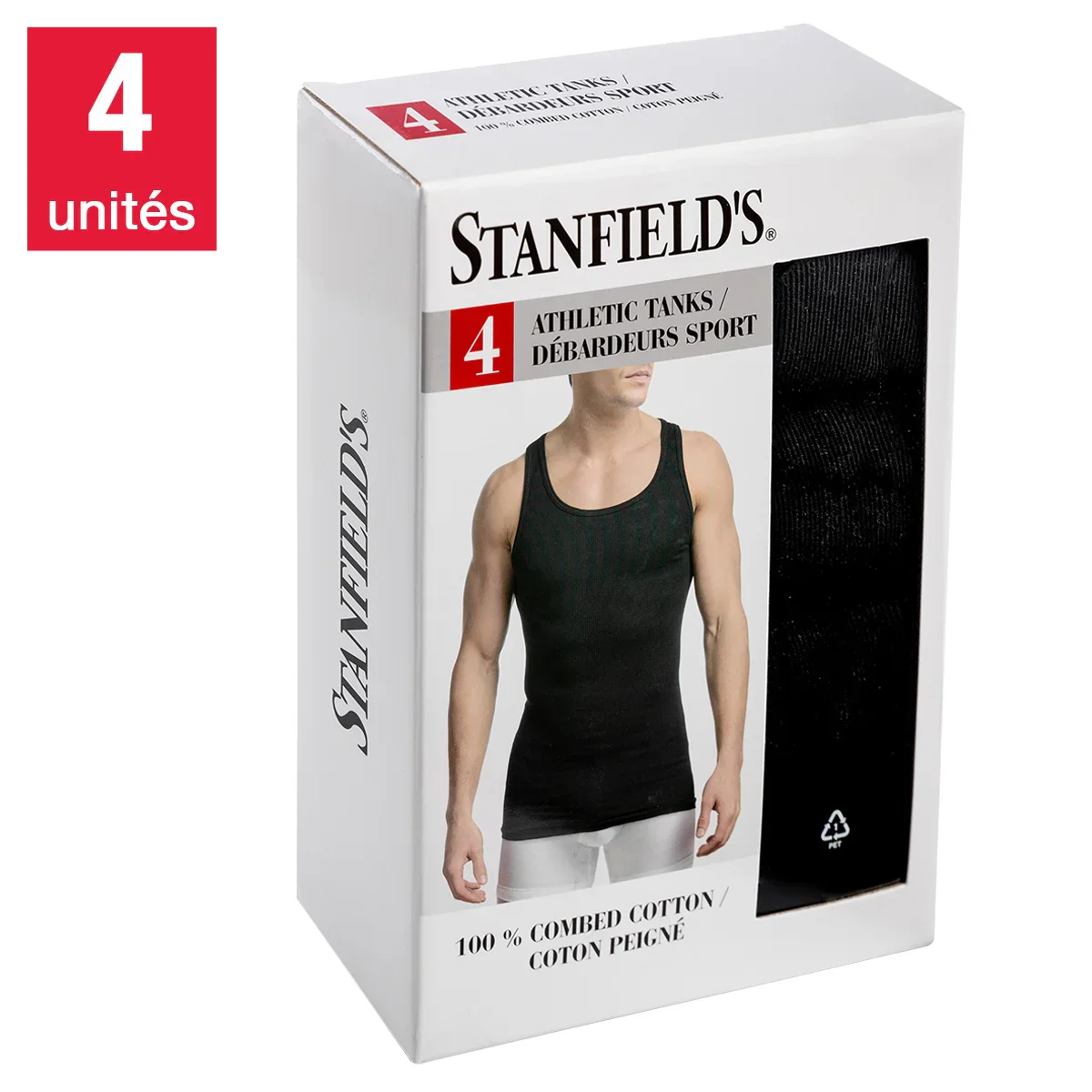 Stanfield’s - Débardeur sport, paquet de 4 - Image 4