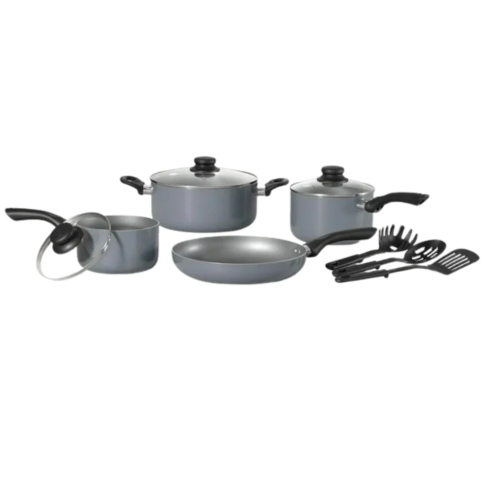 Starbasix - Batterie de cuisine avec surface antiadhésive 10-pièces