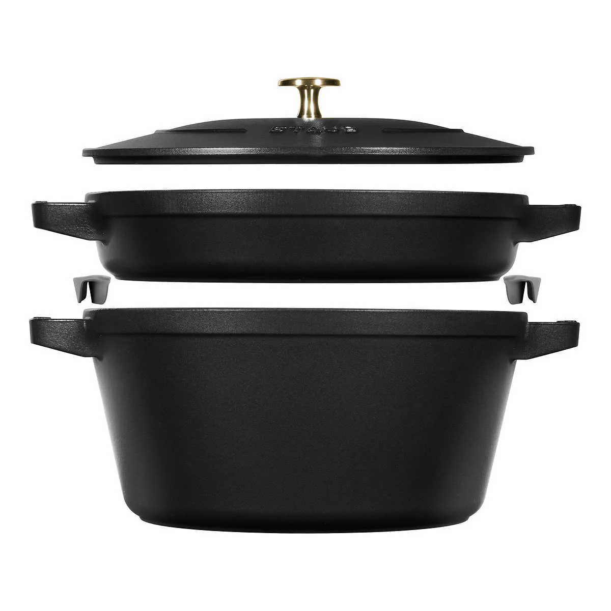 Staub - Ensemble de cocottes empilables en fonte, 3 pièces - Image 5