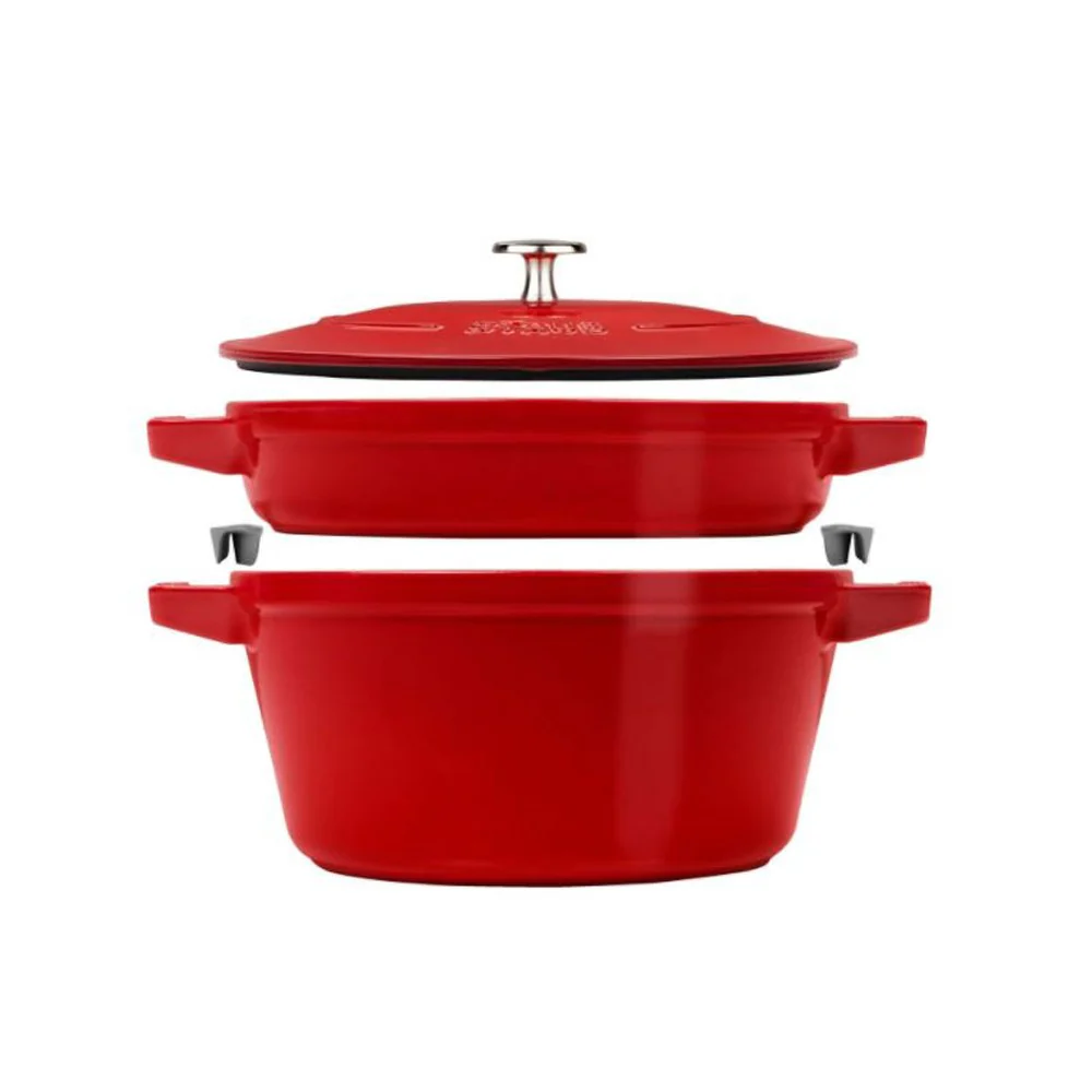 Staub - Ensemble de cocottes empilables en fonte, 3 pièces - Image 9