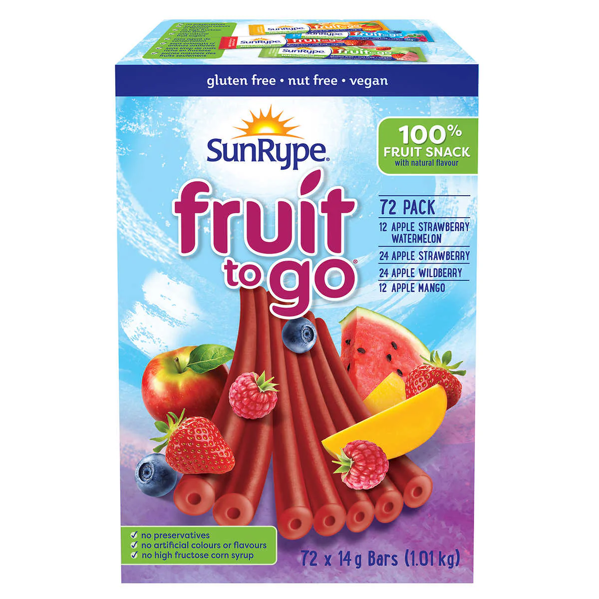 SunRype - Collations aux fruits, 72 × 14 g