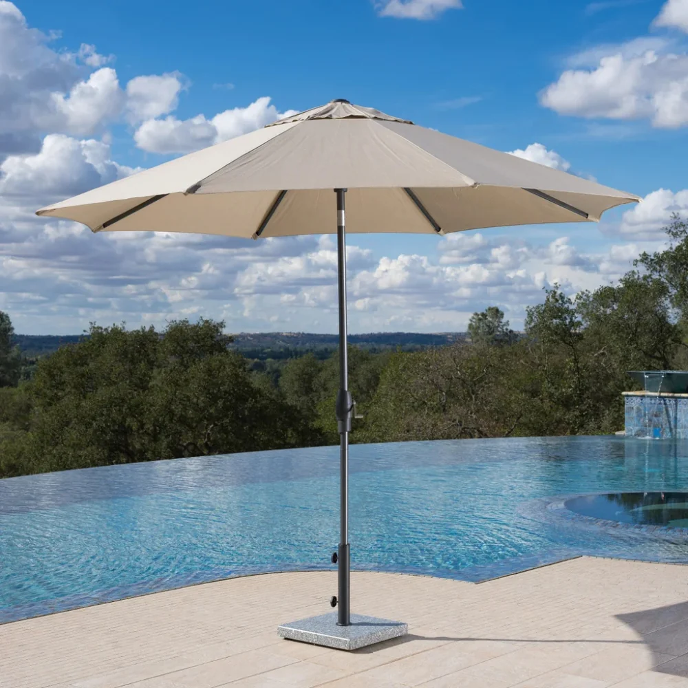 SunVilla - Parasol de marché 10 pi à inclinaison automatique - Image 12