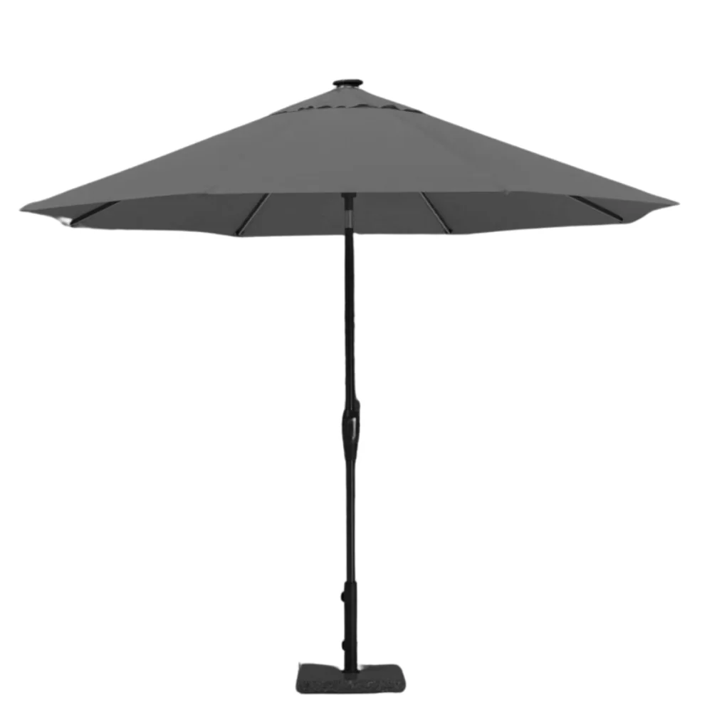 SunVilla - Parasol de marché rond en aluminium à Del - Image 8