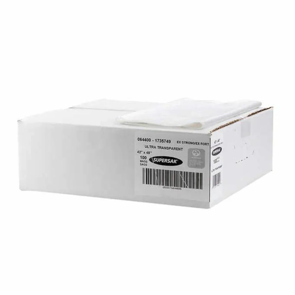SUPERSAK Lot de 100 sachets en plastique transparent extra résistant
