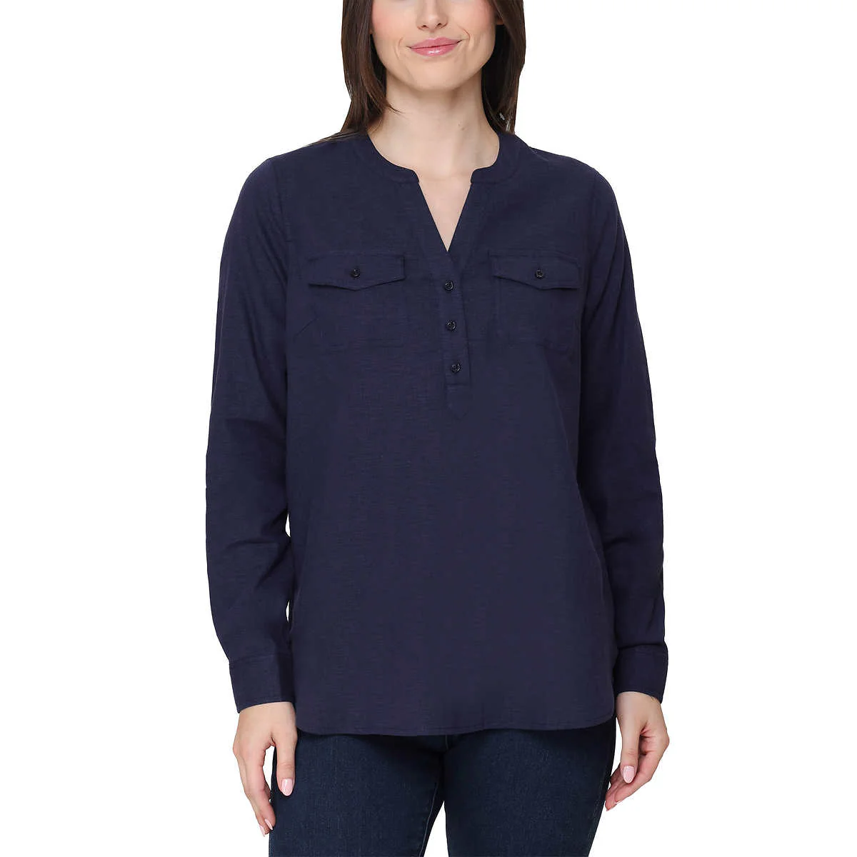 Tahari - Chemise à languettes roulées - Image 5