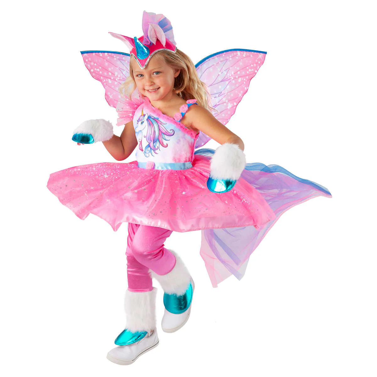 Teetot - Déguisement licorne ailée pour enfant arc-en-ciel