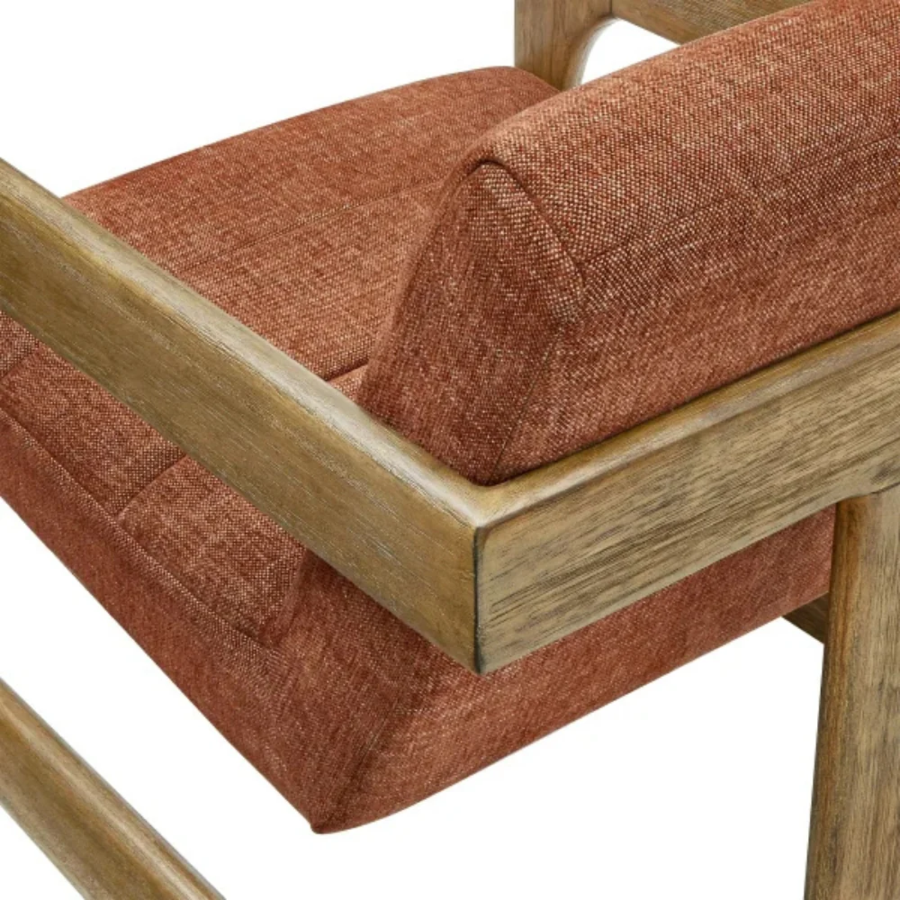 Thomasville – Fauteuil d’appoint en tissu avec base en bois - Image 14