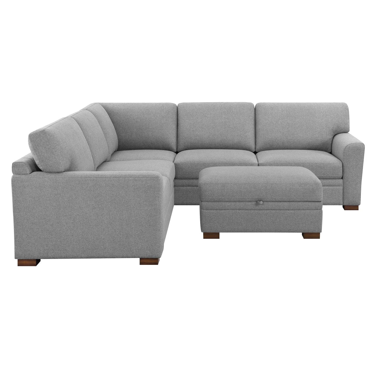 Thomasville Langdon - Sectionnel en tissu 3 pièces avec pouf de rangement - Image 3