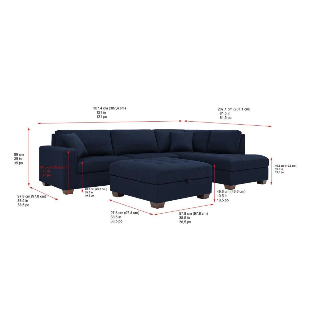 Thomasville - Sectionnel avec pouf de rangement - Image 7