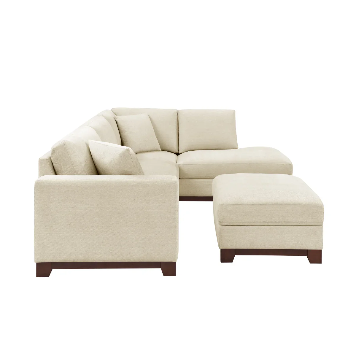 Thomasville - Sectionnel en tissu 3 pièces avec pouf de rangement - Image 5