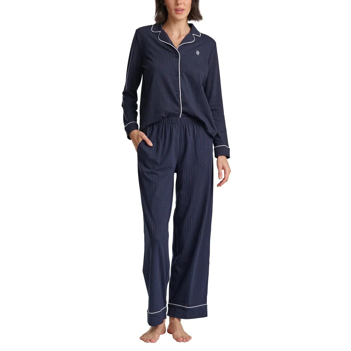 Tommy Hilfiger - Ensemble pyjama à col cranté, 2 pièces - Image 3