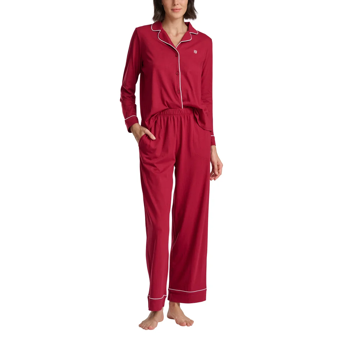 Tommy Hilfiger - Ensemble pyjama à col cranté, 2 pièces - Image 6