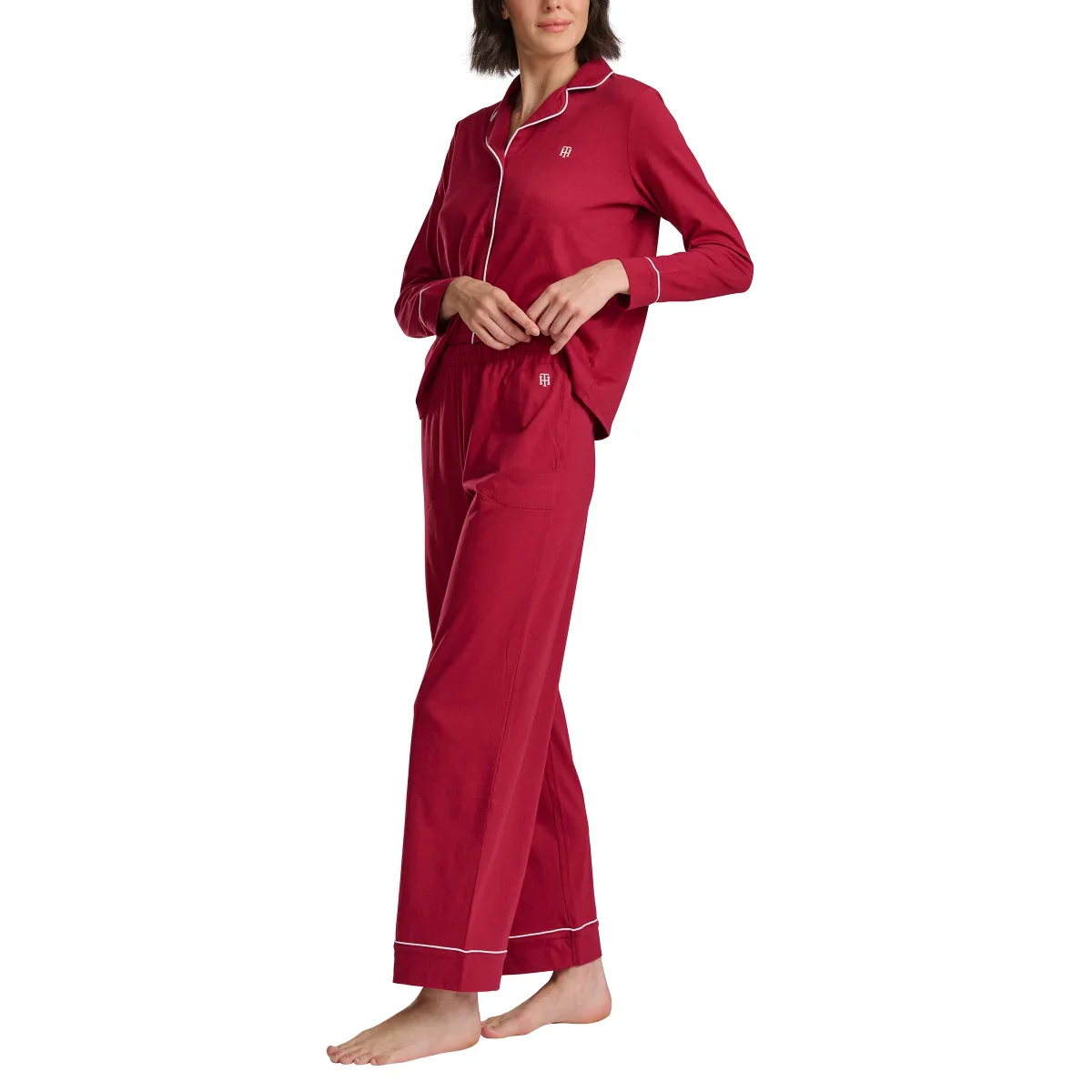 Tommy Hilfiger - Ensemble pyjama à col cranté, 2 pièces - Image 7