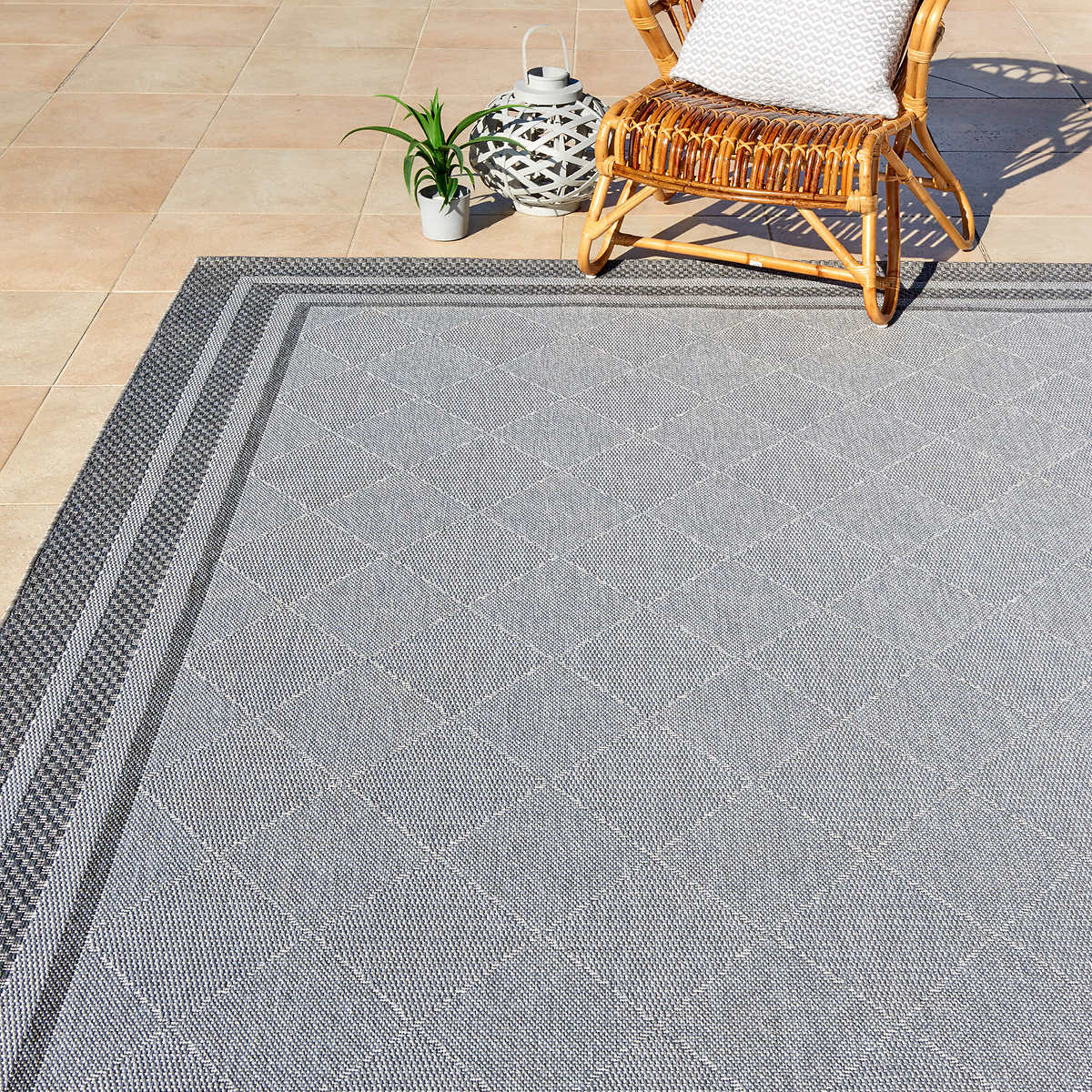 Gertmenian - Tapis extérieur gris Astrid de la collection Toscana - Image 3