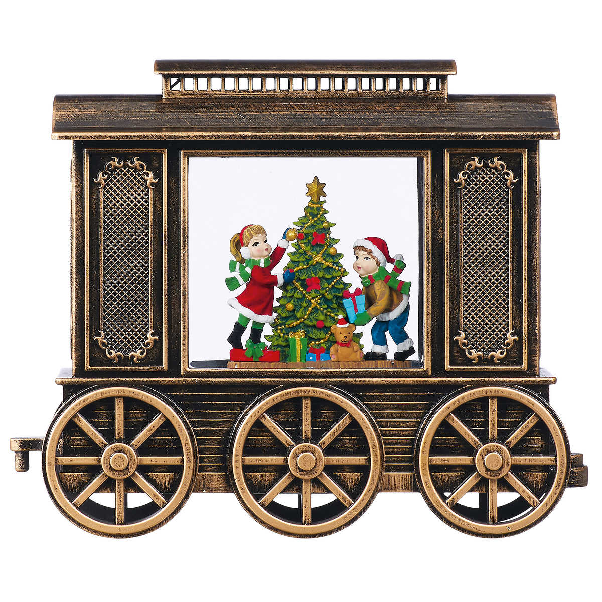 Train Holiday Express avec paillettes, 2 pièces - Image 3