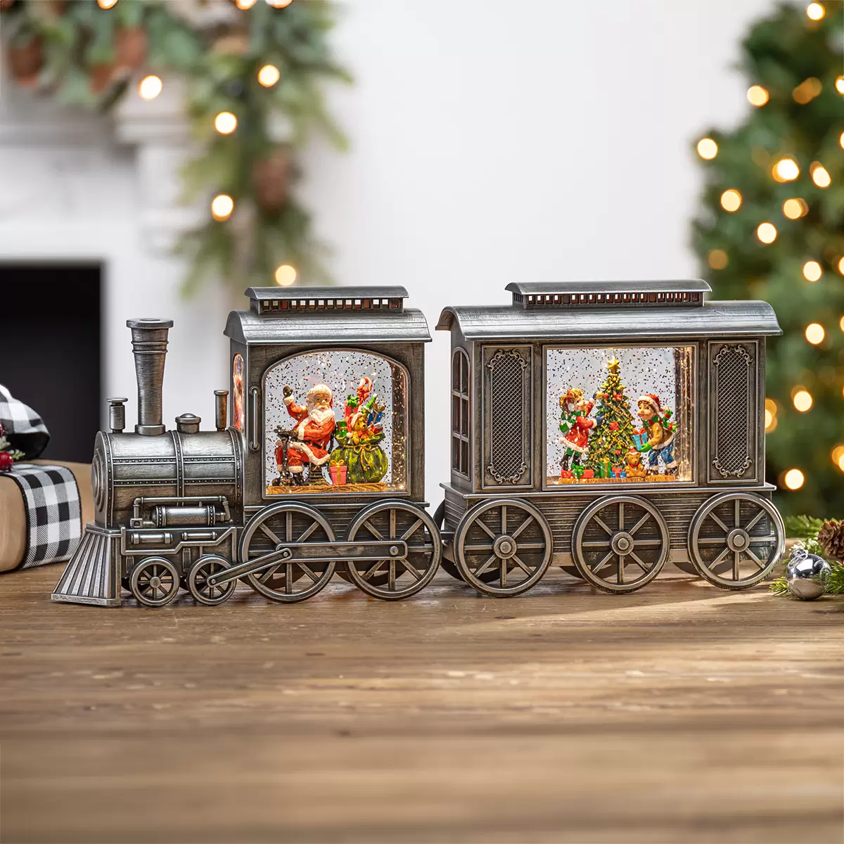 Train Holiday Express avec paillettes, 2 pièces - Image 6