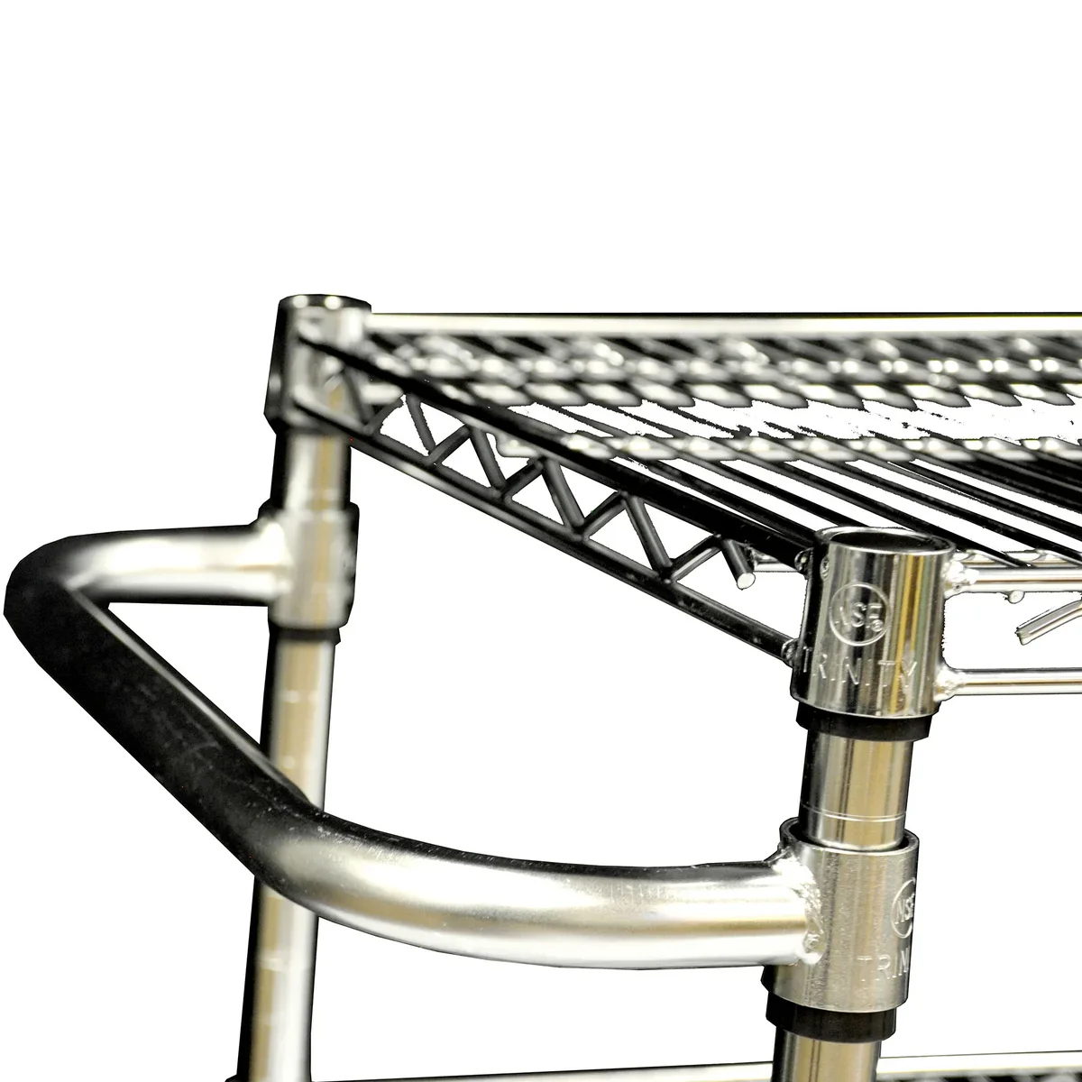 Trinity – Chariot chromé à 3 tablettes EcoStorage - Image 3