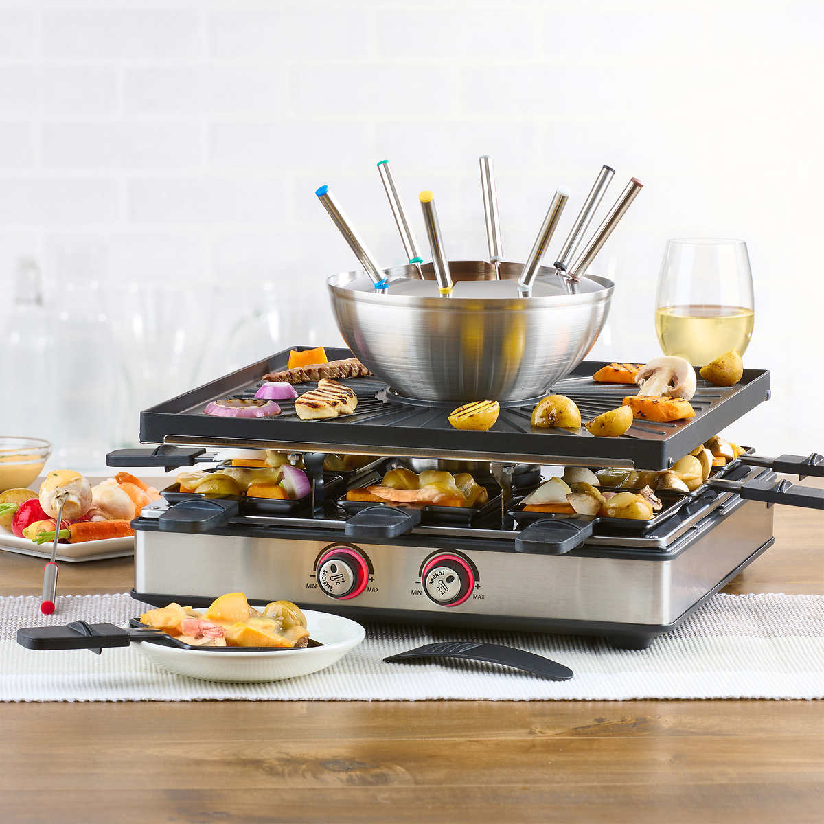 Trudeau - Ensemble de gril pour raclette et fondue électrique 30 pcs - Image 4
