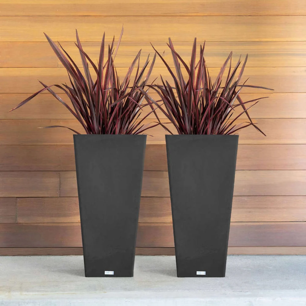 Veradek - Jardinière fuselée V-Resin avec plateau intégré - Image 2