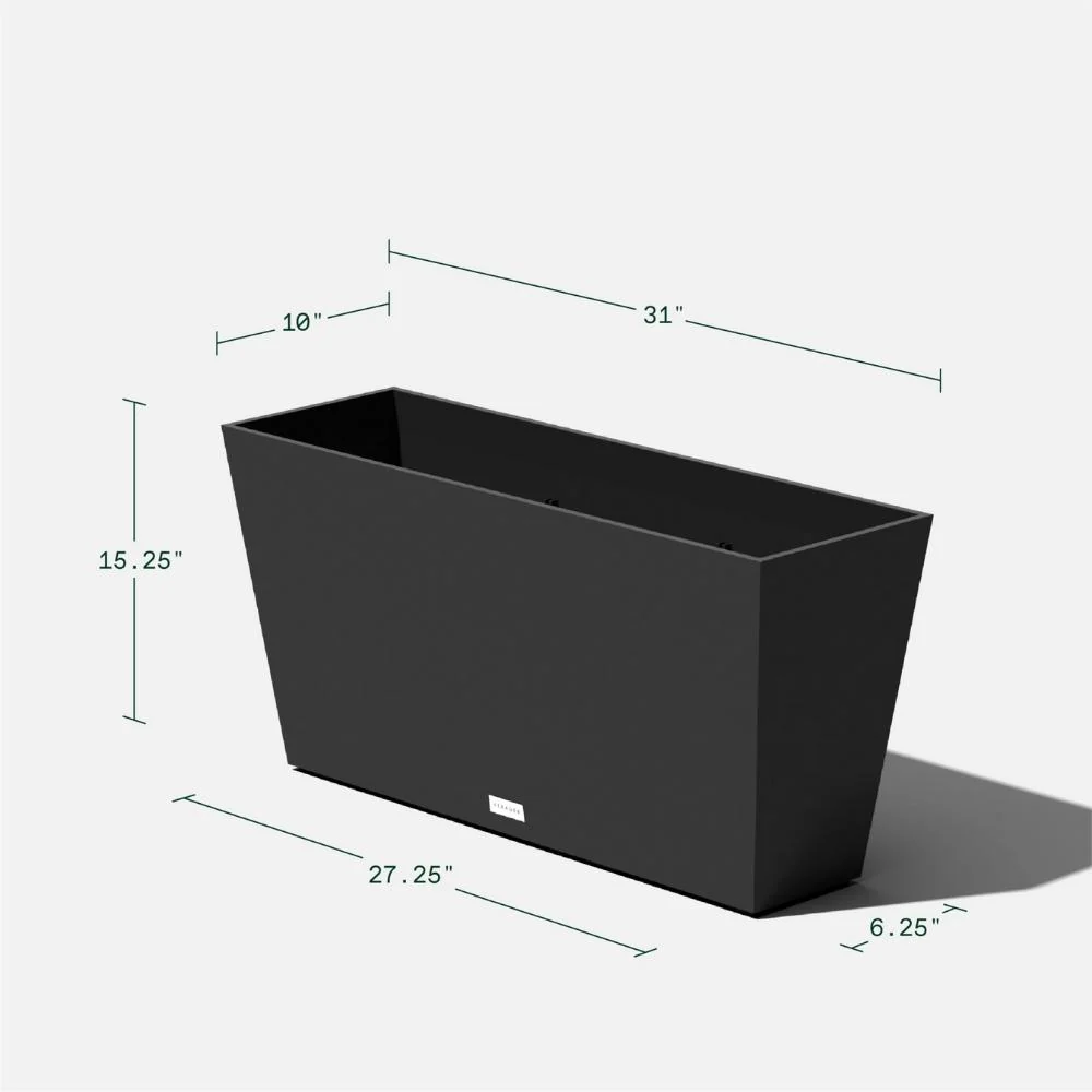 Veradek - Ensemble de 2 jardinières V-resin noires de 79 cm (31 po) - Image 2