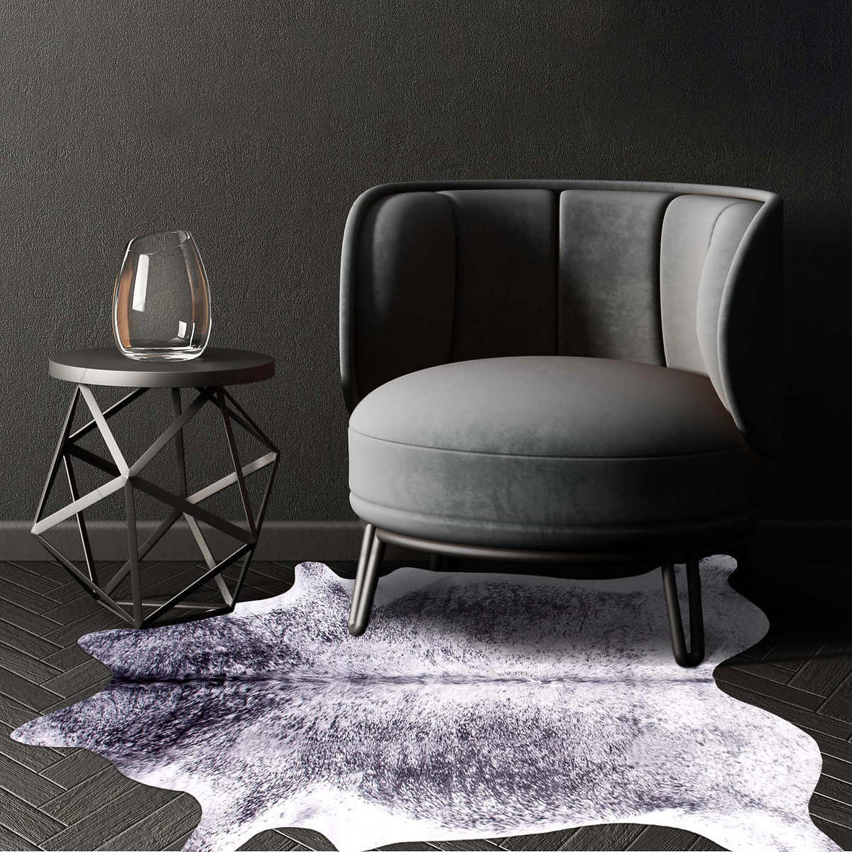 Viana – Tapis en fausse peau krava - Image 4