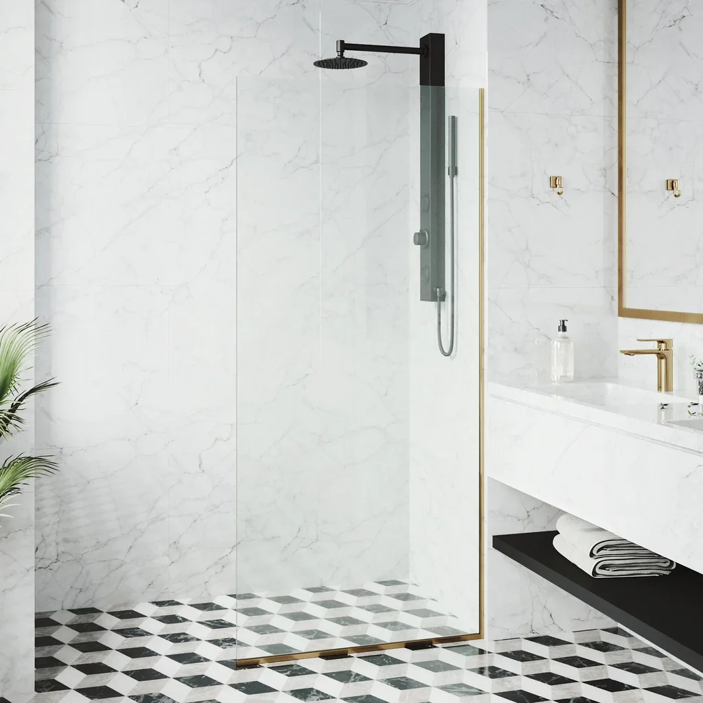 Vigo - Paroi de douche fixe sans cadre Zenith - Image 2