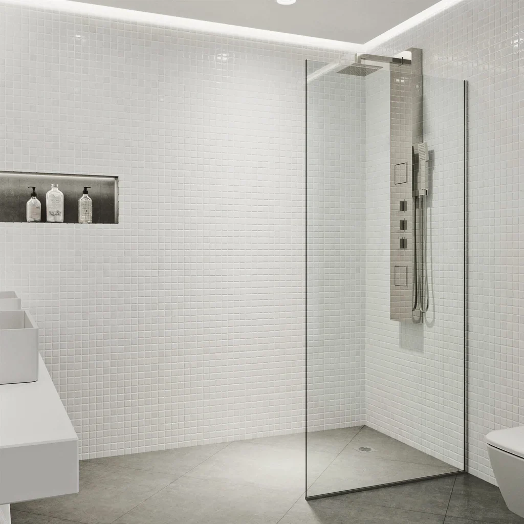 Vigo - Paroi de douche fixe sans cadre Zenith - Image 3
