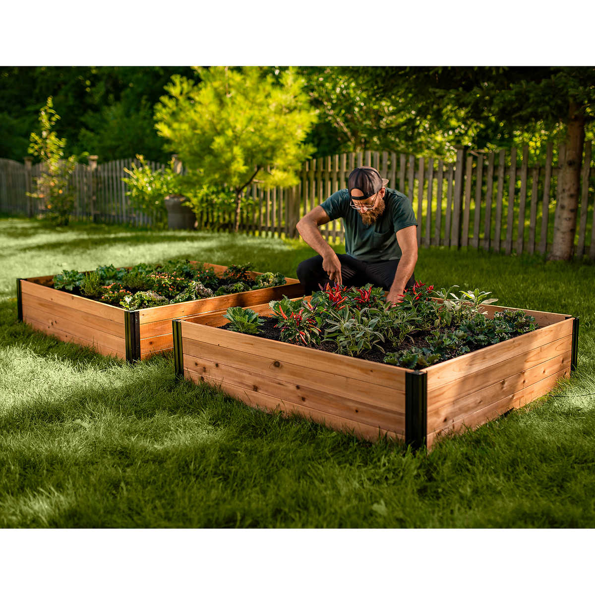 Vita - Ensemble de 2 lit de jardin Mezza 4 pi x 4 pi - Image 4