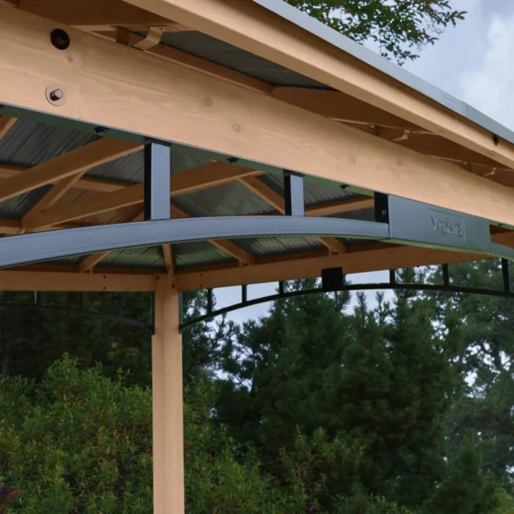 Yardistry - Pavillon de 12 pi Ă— 14 pi Ă toit en aluminium - Image 3
