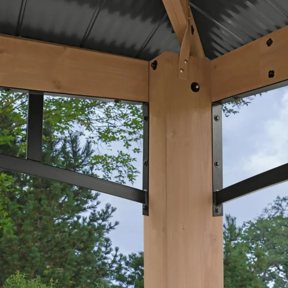 Yardistry - Pavillon de 12 pi Ă— 14 pi Ă toit en aluminium - Image 6
