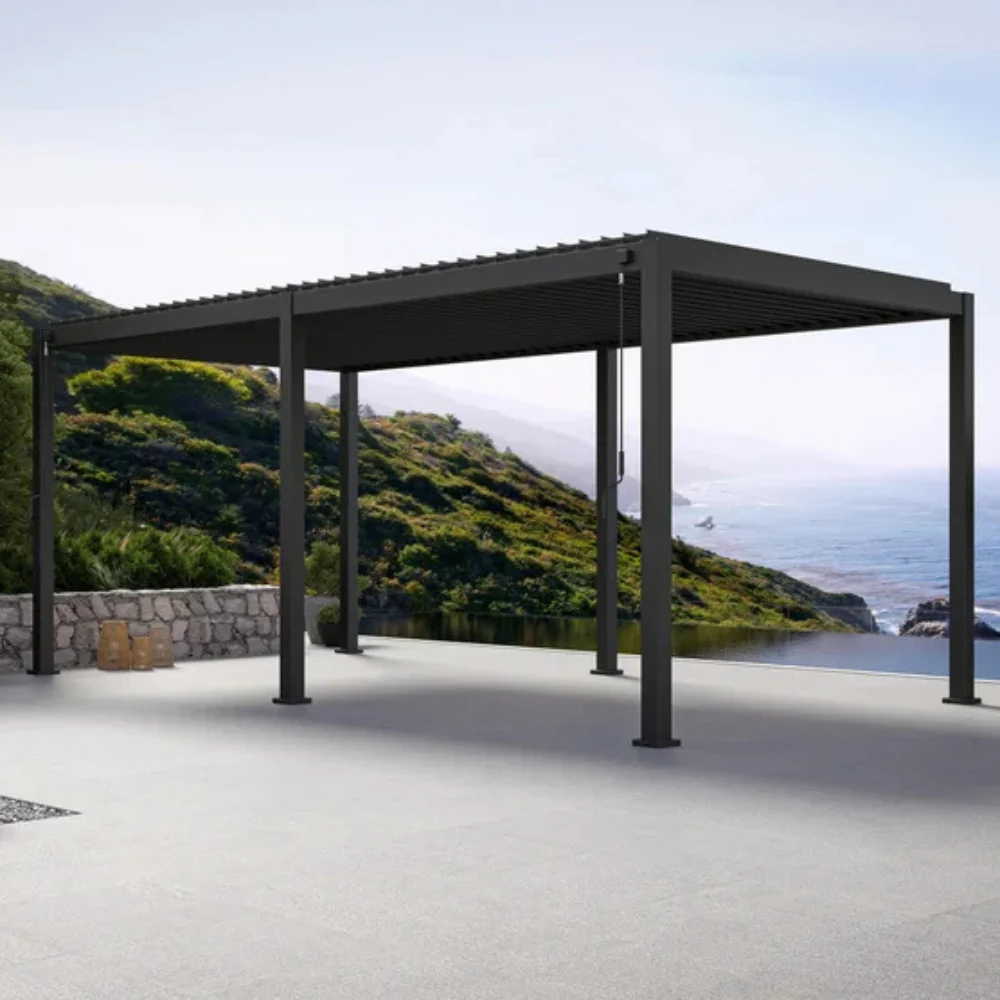 Zhejiang Zhengte Group - Pergola à Persiennes en aluminium Mirador, 10 pi x 20 pi - Image 2