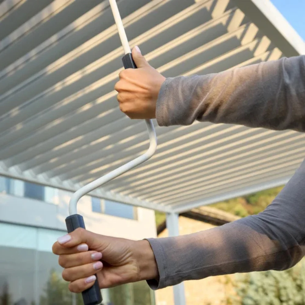 Zhejiang Zhengte Group - Pergola à Persiennes en aluminium Mirador, 10 pi x 20 pi - Image 8