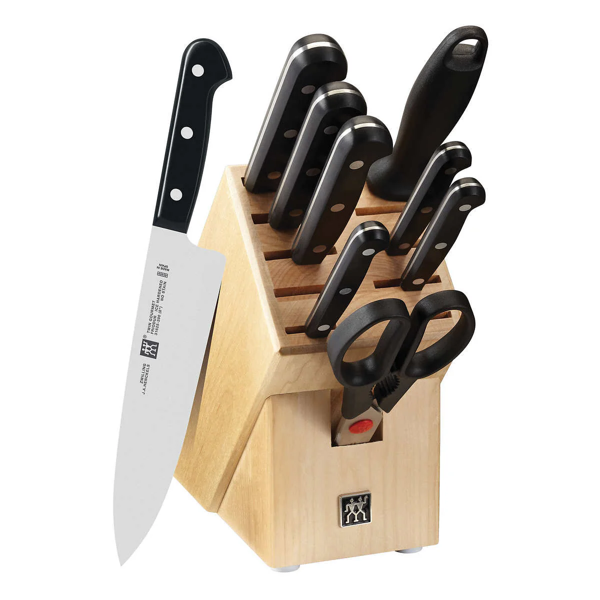 Zwilling - Ensemble de couteaux avec bloc, 10 pièces - J.A Henckels Twin Gourmet